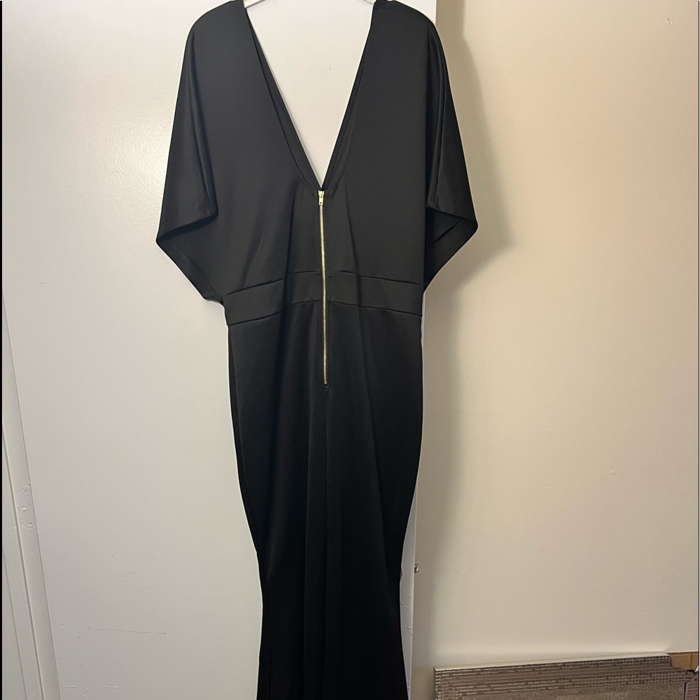 Plus Size V cut dress